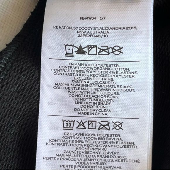 P.E Nation Frontside Sweat in White Sand Sherpa Crop Pullover Women's Size XS - Picture 2 of 10